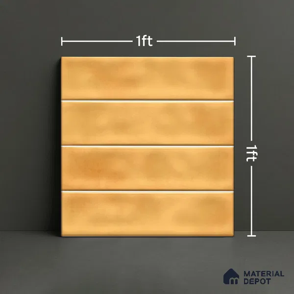 Faux Subway  Tile TL 07256 B Sintra 1003 1 ft x 1 ft Ceramic Glossy Finish - 9 mm  | 2 mm Spacer is Mandatory | Please Expect a Slight Variation of Pattern (Sample)